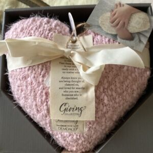 NWT.  Demdaco Giving Heart Weighted Pillow.